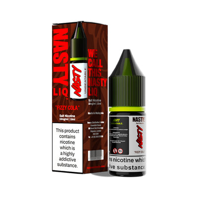 FIZZY COLA 10ML E LIQUID NICOTINE SALT BY NASTY LIQ