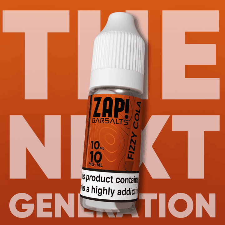 FIZZY COLA ZAP! 10ML BAR NIC SALT E-LIQUID BY ZAP! - 10MG | 20MG - Vapeslough