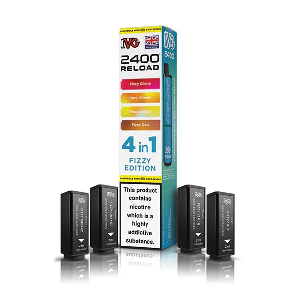Fizzy Edition IVG 2400 Reload 4-in-1 Prefilled Pods - Vapeslough
