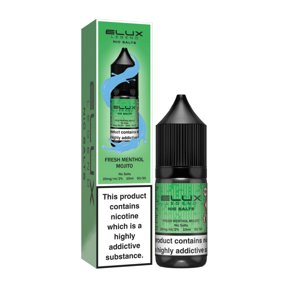 FRESH MENTHOL MOJITO 10ML NIC SALT BY ELUX LEGEND 10MG(1%) | 20MG(2%) - Vapeslough