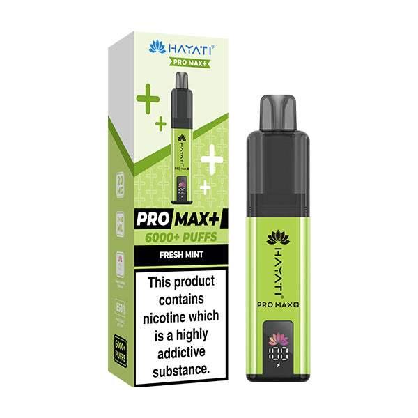 FRESH MINT - HAYATI PRO MAX+ DISPOSABLE VAPE - 20MG(2%) - Vapeslough