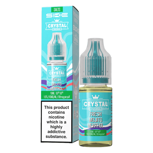 FRESH MOJITO MENTHOL 10ML NIC SALT E-LIQUID BY SKE CRYSTAL ORIGINAL - Vapeslough