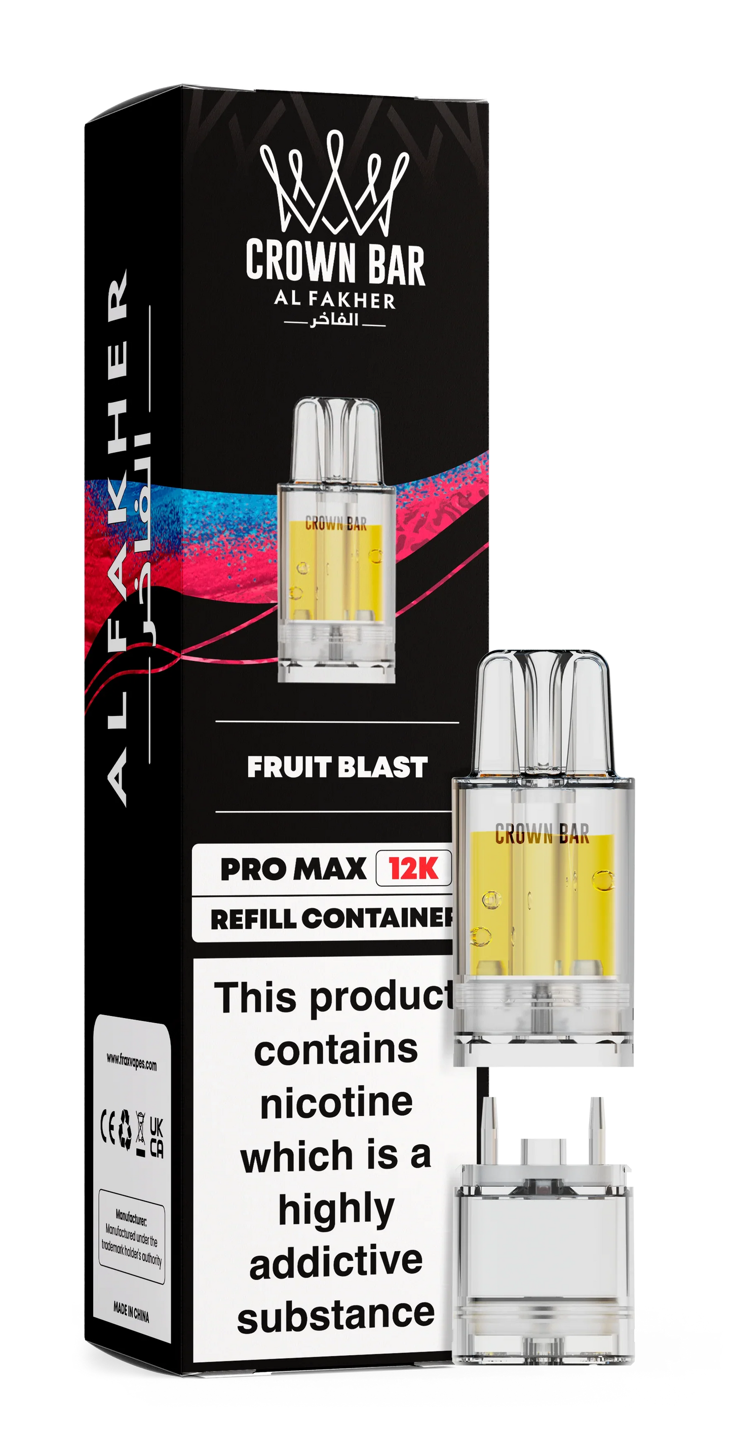 Fruit Blast Al Fakher Crown Bar Pro Max 12K Refill Pod - Vapeslough