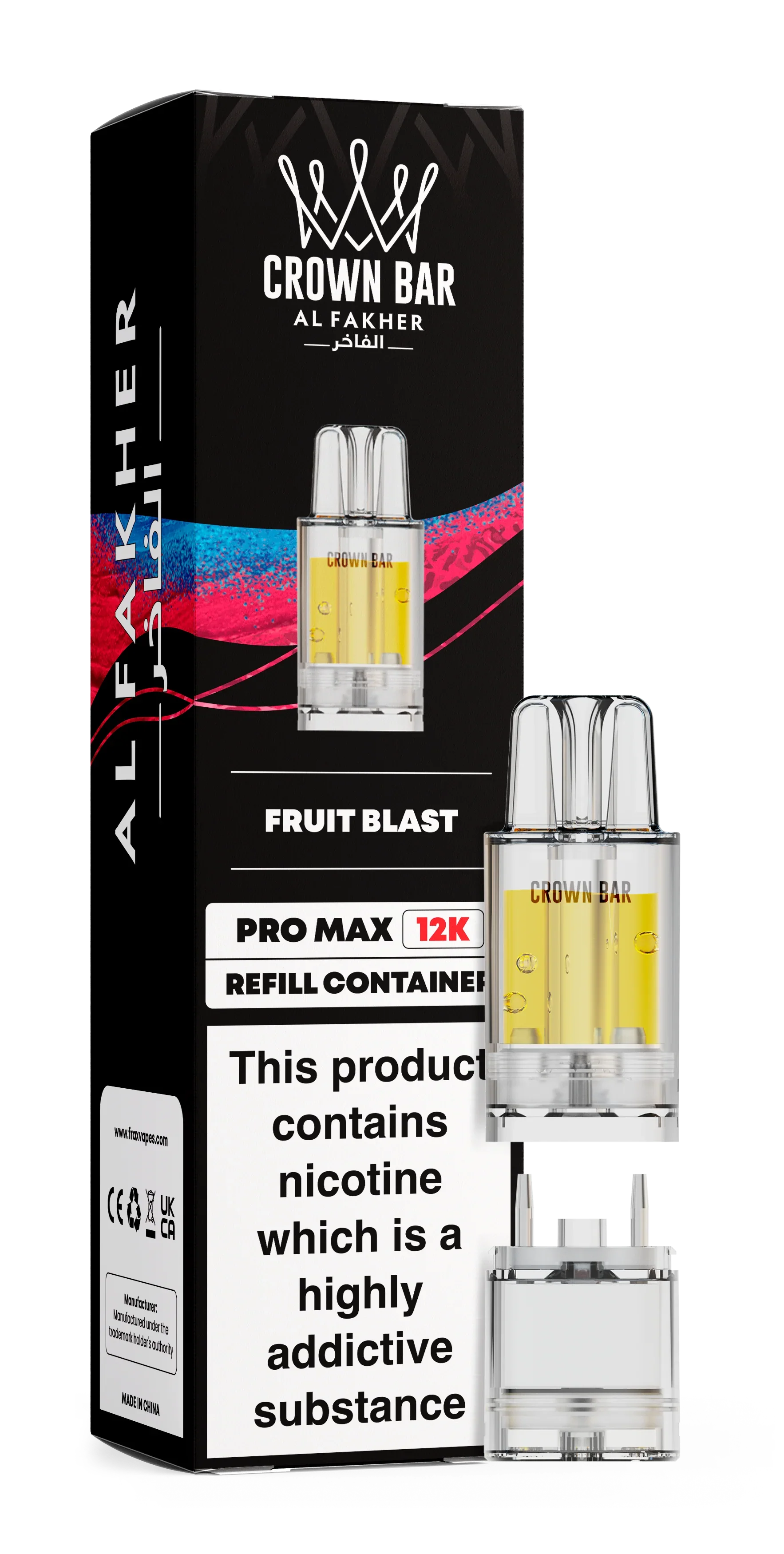 Fruit Blast Al Fakher Crown Bar Pro Max 12K Refill Pod - Vapeslough