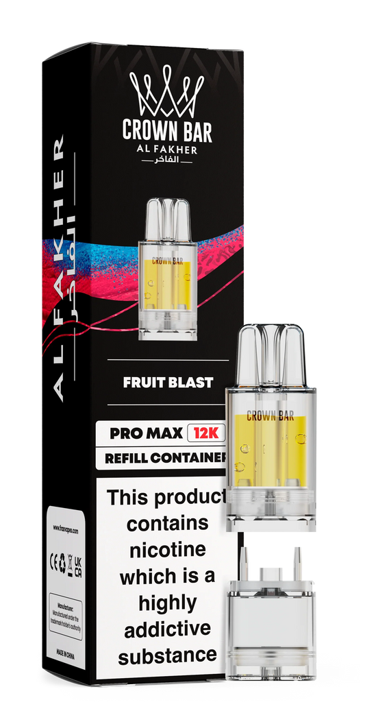 Fruit Blast Al Fakher Crown Bar Pro Max 12K Refill Pod - Vapeslough