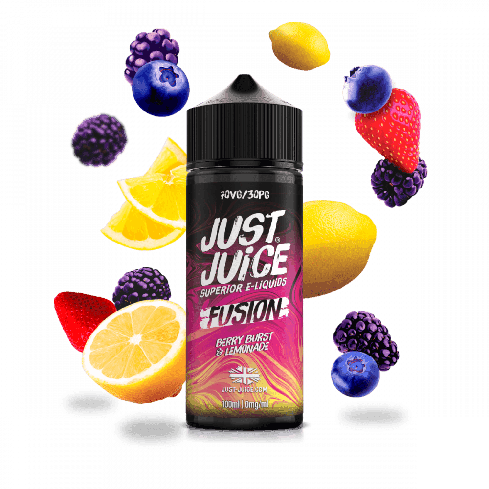 FUSION BERRY BURST & LEMONADE 100ML SHORT FILL E-LIQUID BY JUST JUICE - Vapeslough