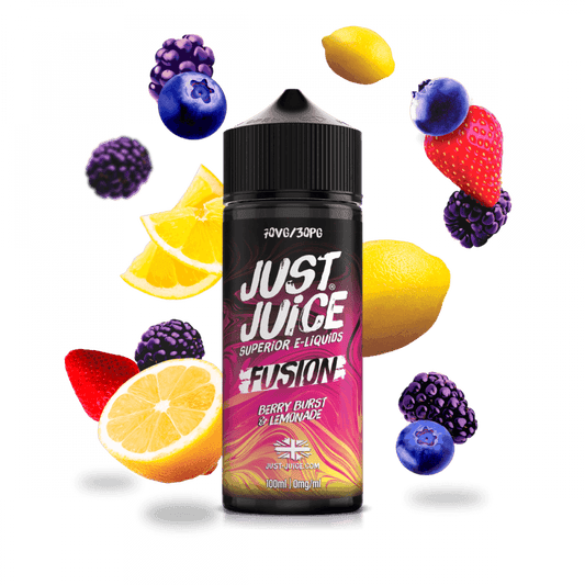 FUSION BERRY BURST & LEMONADE 100ML SHORT FILL E-LIQUID BY JUST JUICE - Vapeslough