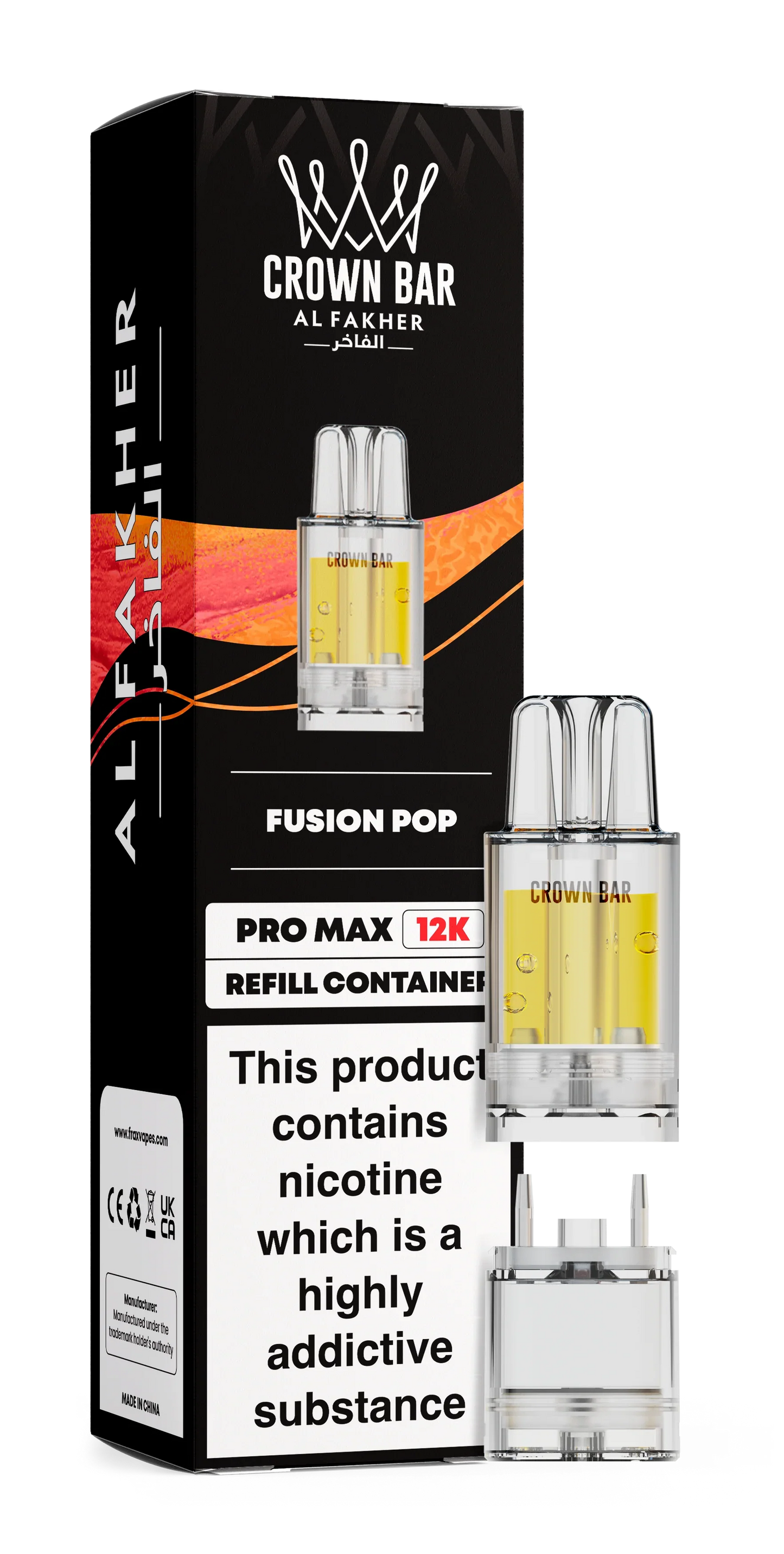 Fusion Pop Al Fakher Crown Bar Pro Max 12K Refill Pod - Vapeslough