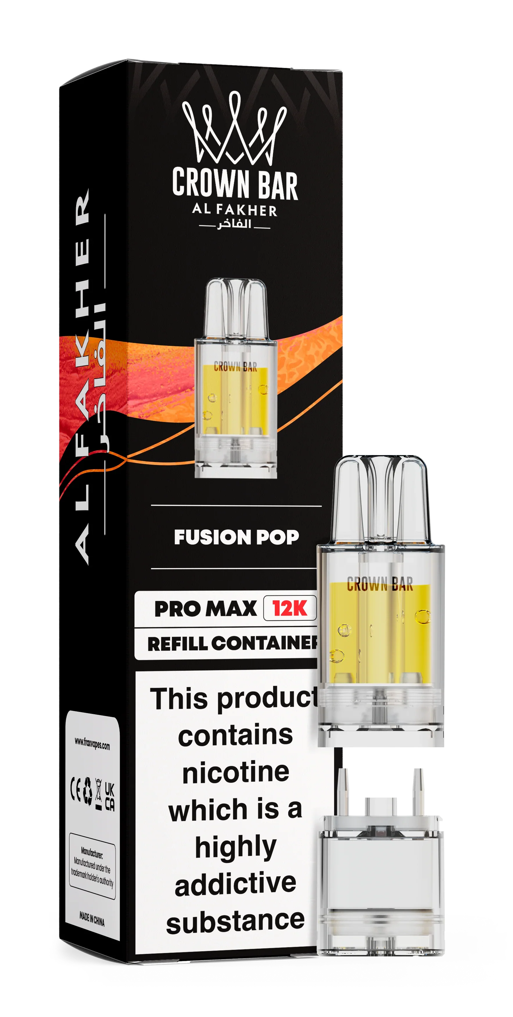 Fusion Pop Al Fakher Crown Bar Pro Max 12K Refill Pod - Vapeslough