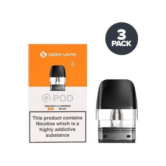 GEEKVAPE Q CARTRIDGE POD 3PCS/PACK 2ML - Vapeslough