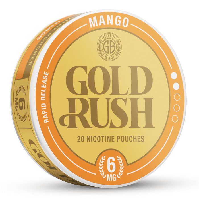 MANGO - GOLD BAR GOLD RUSH NICOTINE POUCHES - 20PCS