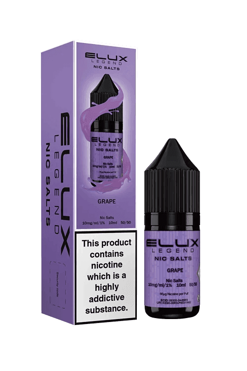 GRAPE 10ML NIC SALT BY ELUX LEGEND 10MG(1%) | 20MG(2%) - Vapeslough