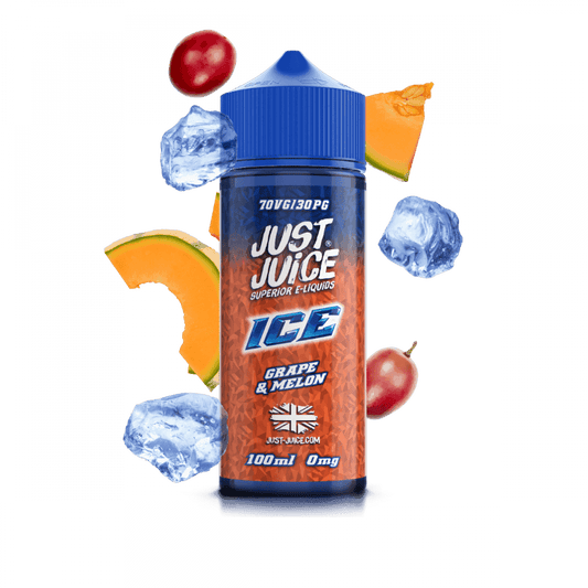 GRAPE & MELON ICE 100ML SHORT FILL E-LIQUID BY JUST JUICE - Vapeslough