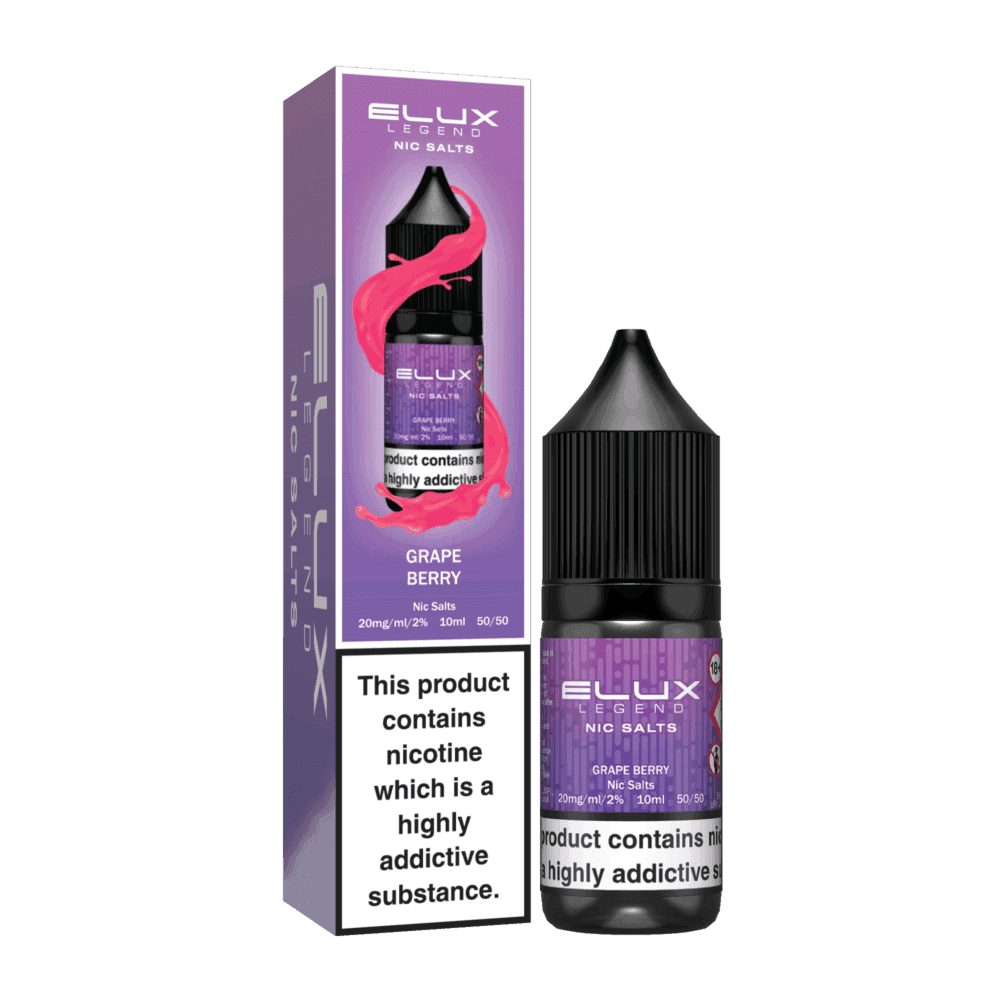 GRAPE BERRY 10ML NIC SALT BY ELUX LEGEND 10MG(1%) | 20MG(2%) - Vapeslough
