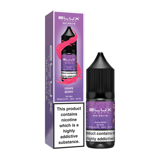 GRAPE BERRY 10ML NIC SALT BY ELUX LEGEND 10MG(1%) | 20MG(2%) - Vapeslough