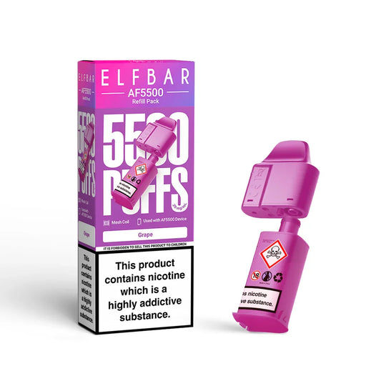 Grape - ELFBAR AF55000 Pre-Filled Pod - Vapeslough