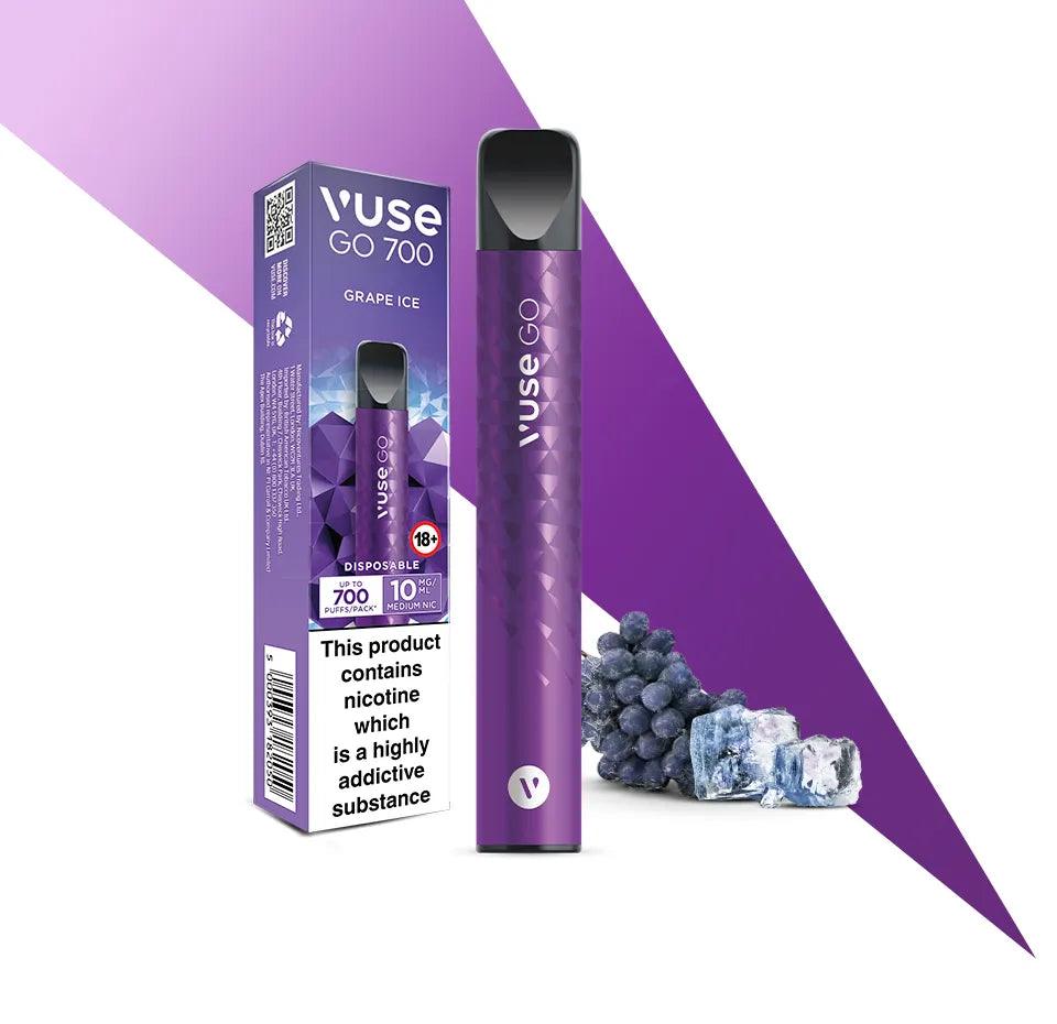 GRAPE ICE DISPOSABLE VAPE BY VUSE GO 700 - 10MG - Vapeslough