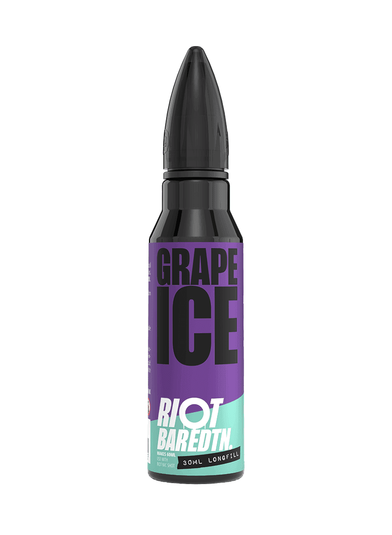 GRAPE ICE - LONGFILL 30ML CONCENTRATE SHORT FILL E-LIQUID BY RIOT SQUAD - Vapeslough
