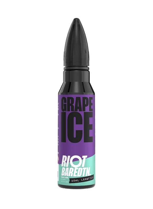 GRAPE ICE - LONGFILL 30ML CONCENTRATE SHORT FILL E-LIQUID BY RIOT SQUAD - Vapeslough