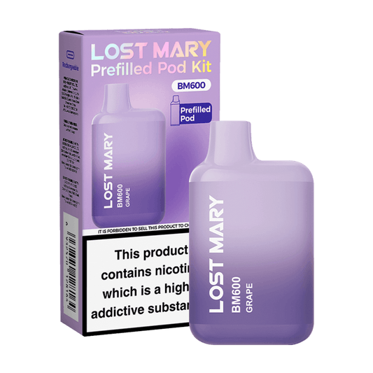 GRAPE - LOST MARY BM600 PREFILLED POD KIT - Vapeslough