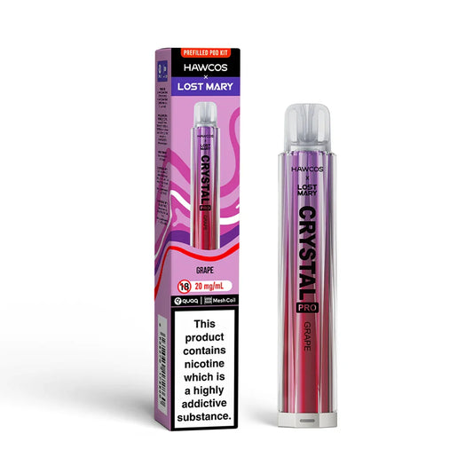 Grape Lost Mary x Hawcos Crystal Pro 600 - Vapeslough