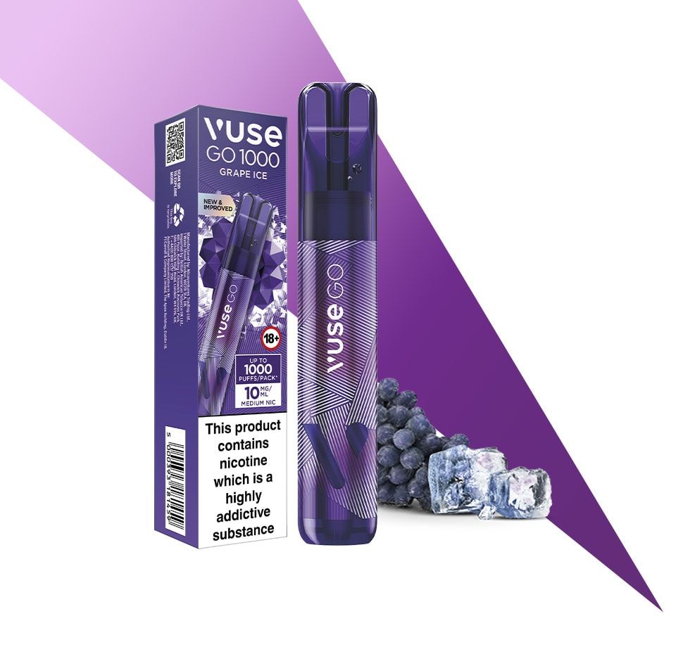 GRAPE ICE DISPOSABLE VAPE BY VUSE GO 1000 - 10MG