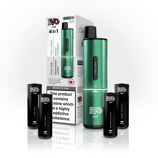 GREEN EDITION IVG AIR 4 IN 1 VAPE KIT - Vapeslough