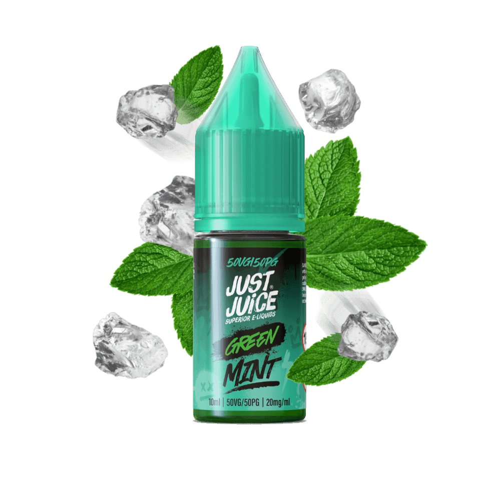 GREEN MINT 10ML NIC SALT E-LIQUID BY JUST JUICE - Vapeslough