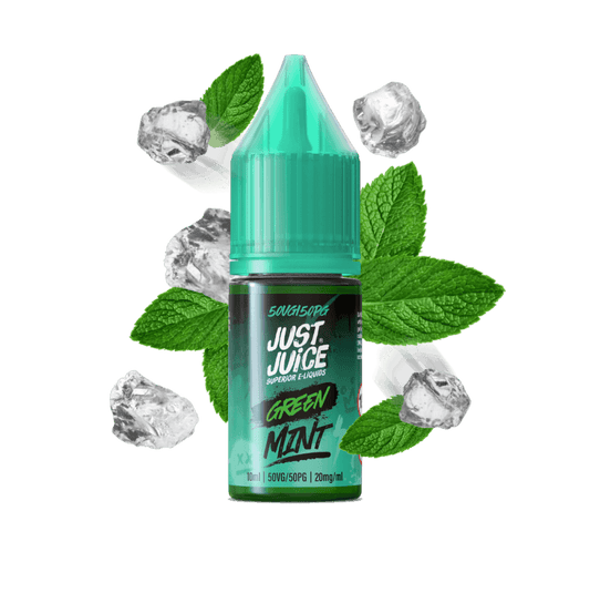 GREEN MINT 10ML NIC SALT E-LIQUID BY JUST JUICE - Vapeslough