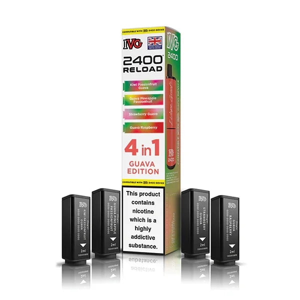 Guava Edition IVG 2400 Reload 4-in-1 Prefilled Pods - Vapeslough
