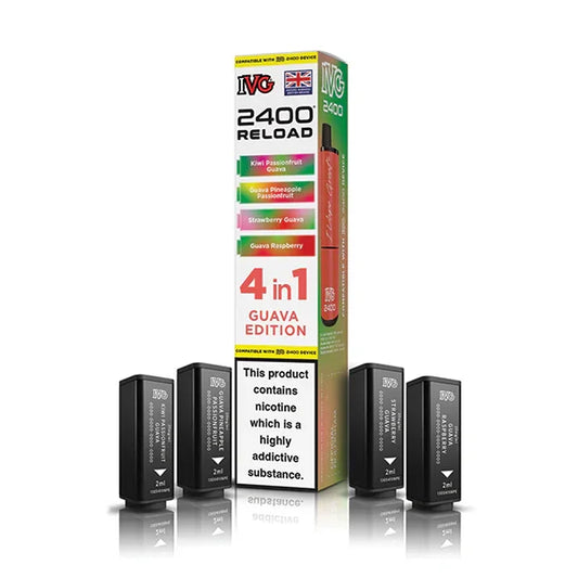 Guava Edition IVG 2400 Reload 4-in-1 Prefilled Pods - Vapeslough