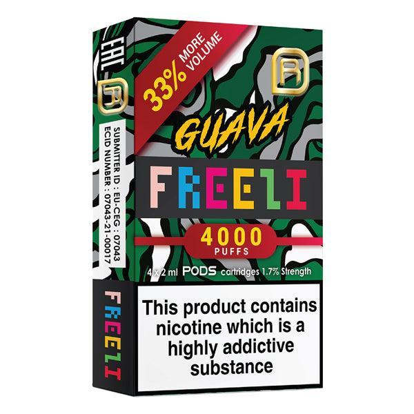 GUAVA - FREEZE NANOSTIX PODS - 4000 PUFFS - PACK OF 4 - Vapeslough