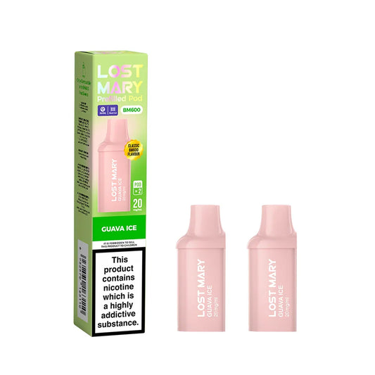GUAVA ICE LOST MARY BM600 PODS (PACK OF 2) - Vapeslough