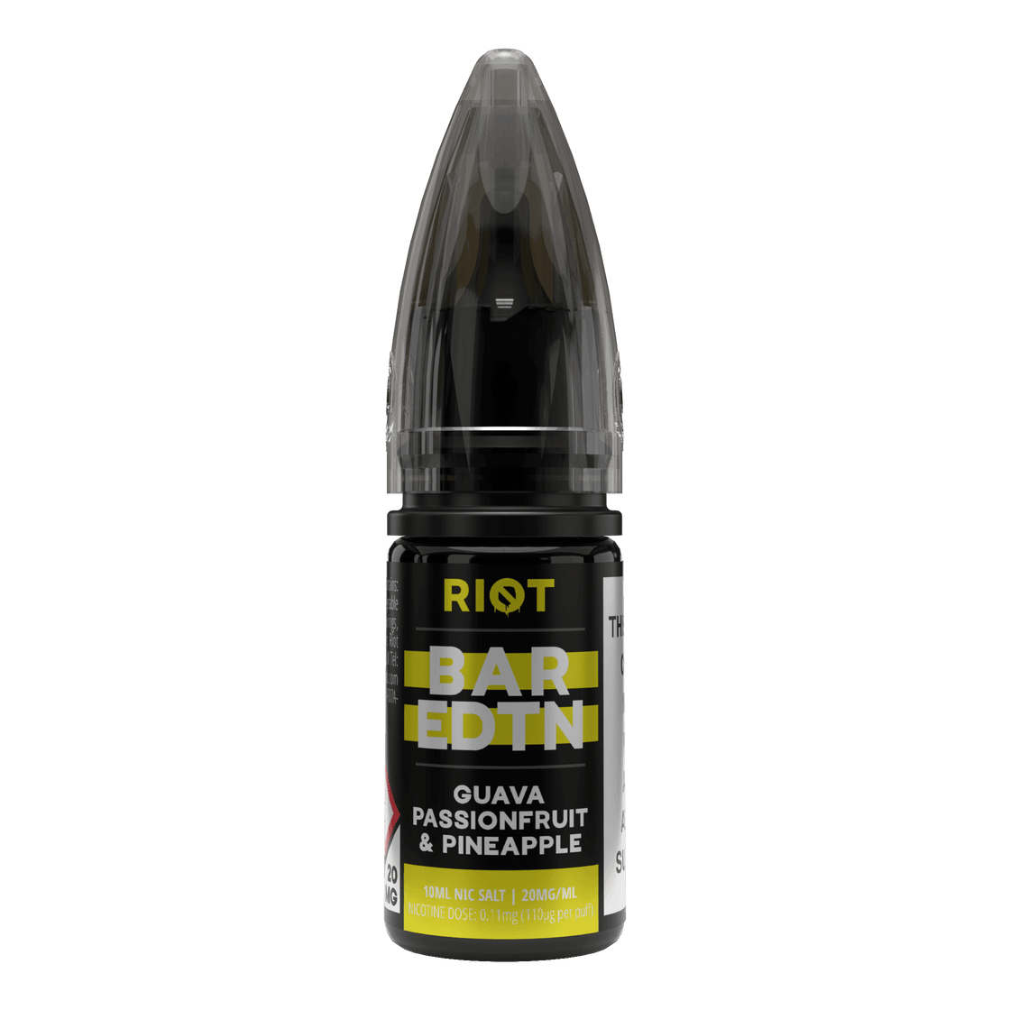 GUAVA, PASSIONFRUIT & PINEAPPLE - BAR EDTN - 10ML NIC SALT E-LIQUID - 5MG | 10MG | 20MG BY RIOT SQUAD - Vapeslough