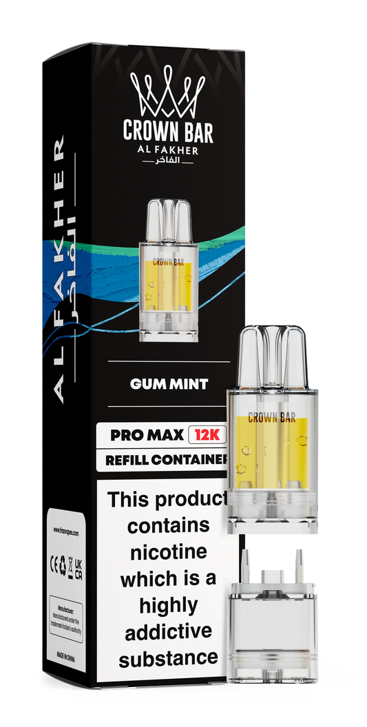 Gum Mint Al Fakher Crown Bar Pro Max 12K Refill Pod - Vapeslough