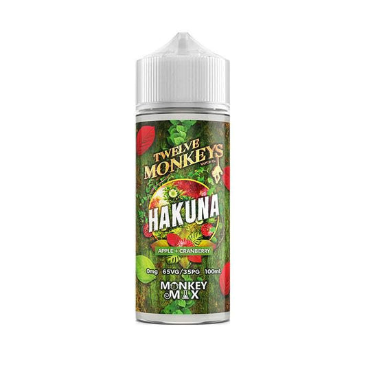 HAKUNA 100ML SHORT FILL BY TWELVE MONKEYS - Vapeslough