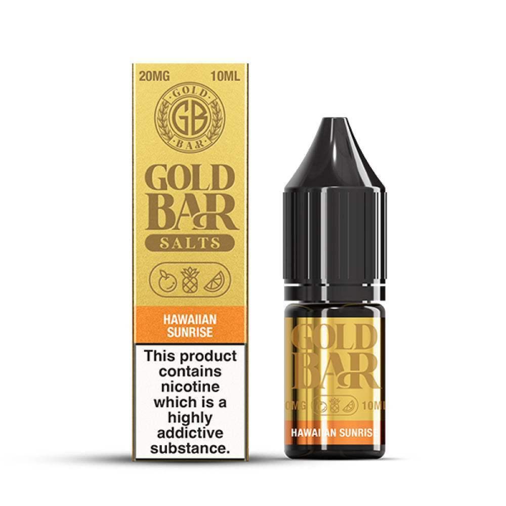 HAWAIIAN SUNRISE 10ML E LIQUID NICOTINE SALT BY GOLD BAR - Vapeslough