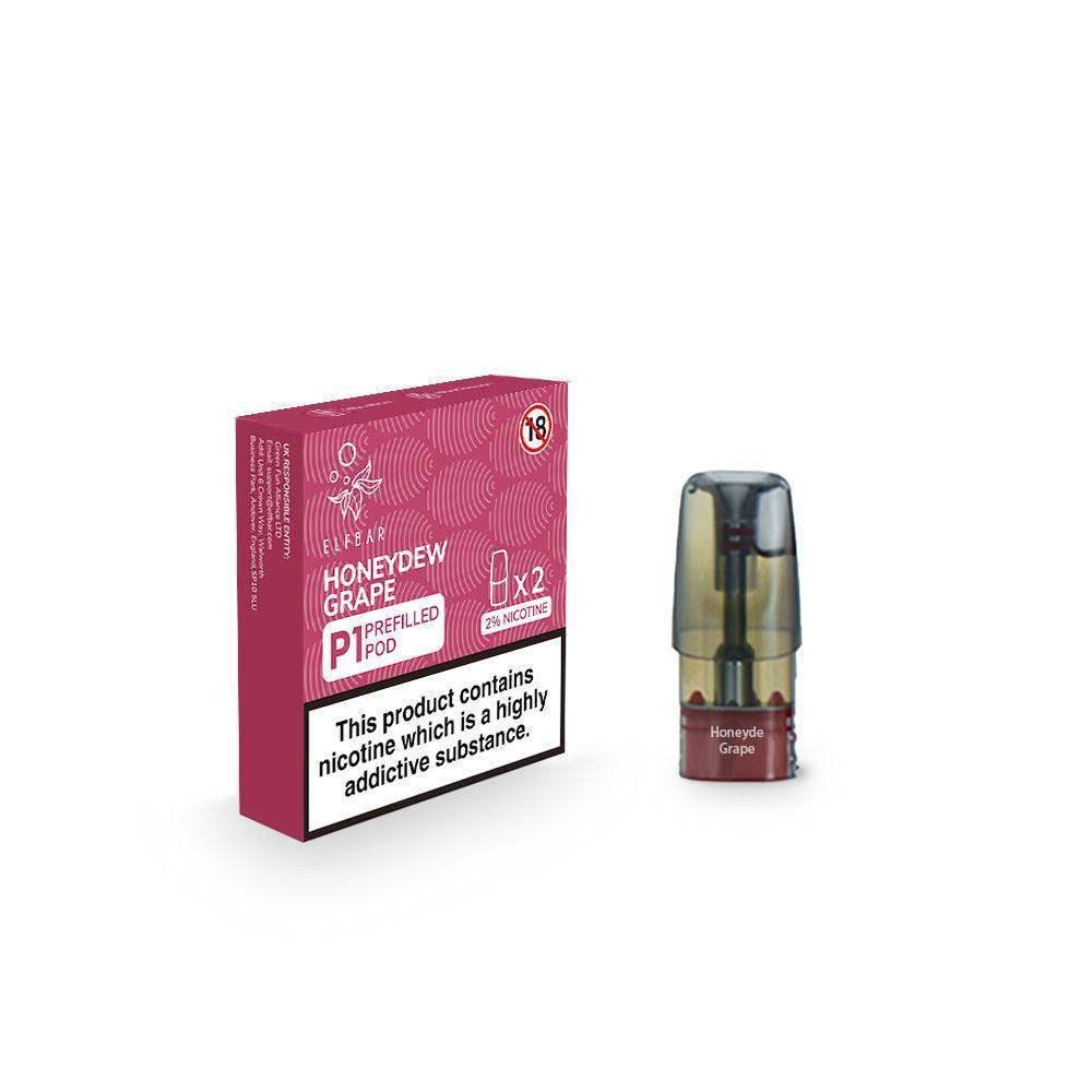 HONEYDEW GRAPE ELF BAR MATE P1 PODS (PACK OF 2) - Vapeslough