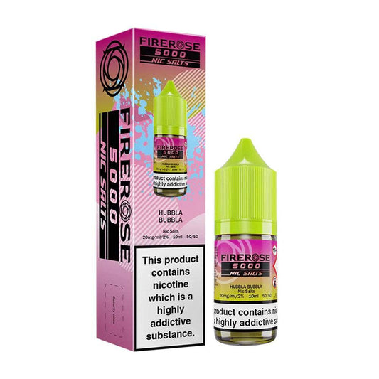 HUBBLA BUBBLA - FIREROSE 5000 - 10ML NIC SALT BY ELUX LEGEND 10MG(1%) | 20MG(2%) - Vapeslough
