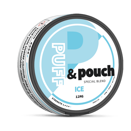 ICE 12MG - PUFF&POUCH NICOTINE POUCHES - Vapeslough