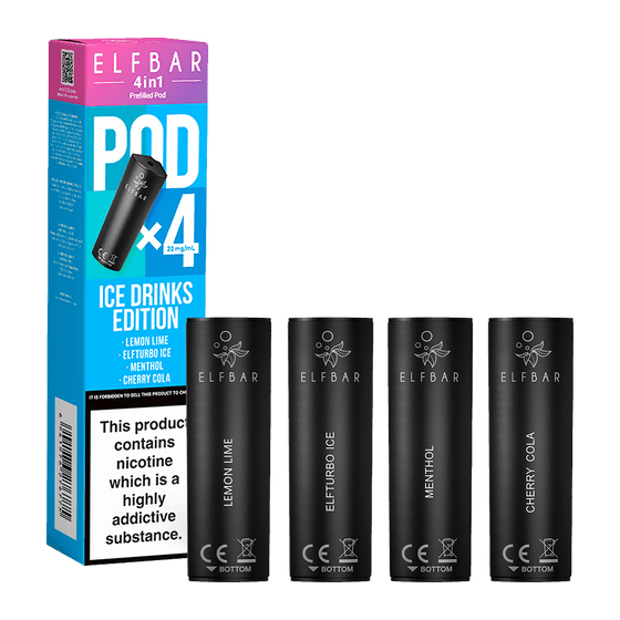 ICE DRINKS EDITION ELFBAR 4IN1 PODS - Vapeslough