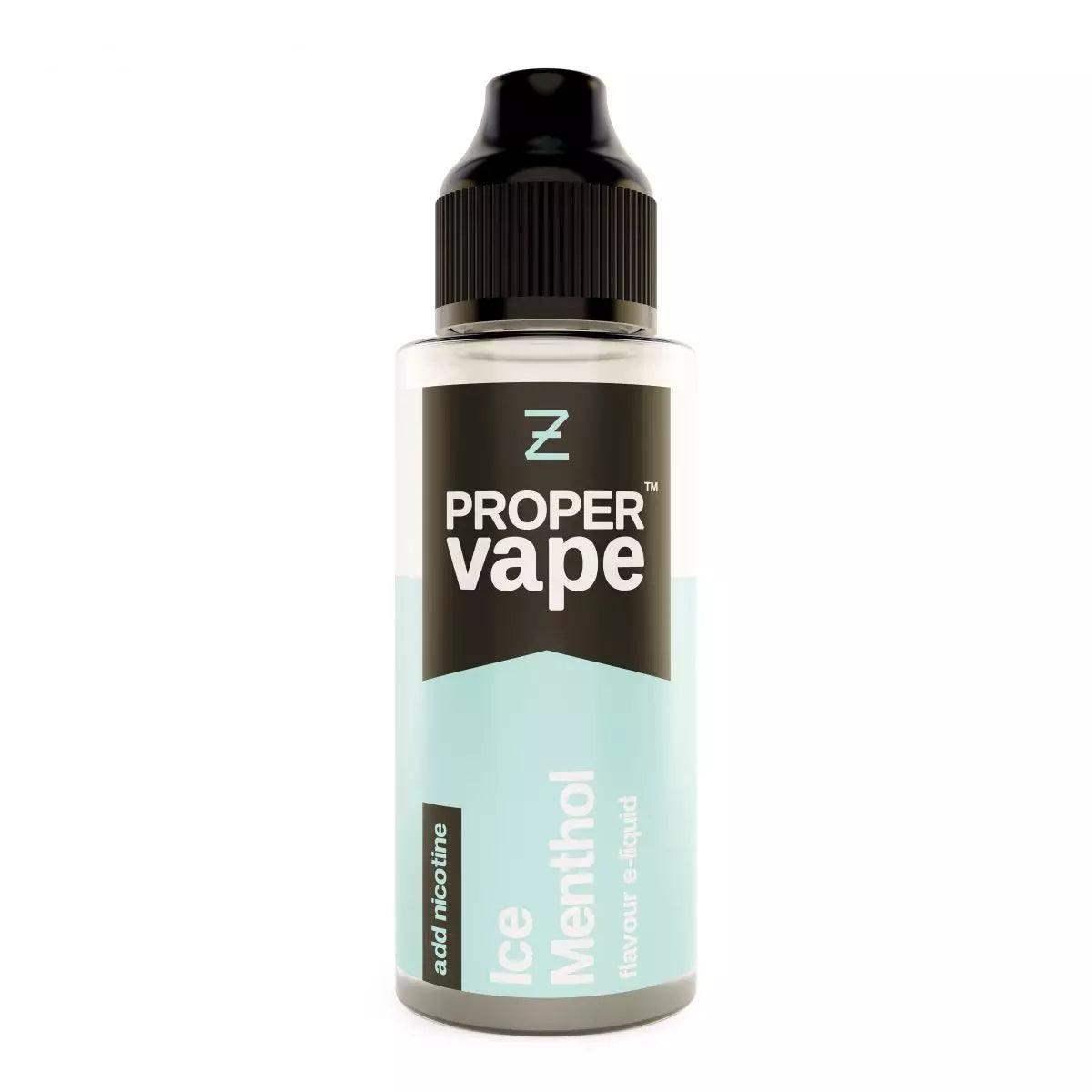 ICE MENTHOL 100ML SHORT FILL E-LIQUID BY PROPER VAPE - ZEUS JUICE - Vapeslough