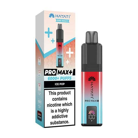 ICE POP - HAYATI PRO MAX+ DISPOSABLE VAPE - 20MG(2%) - Vapeslough