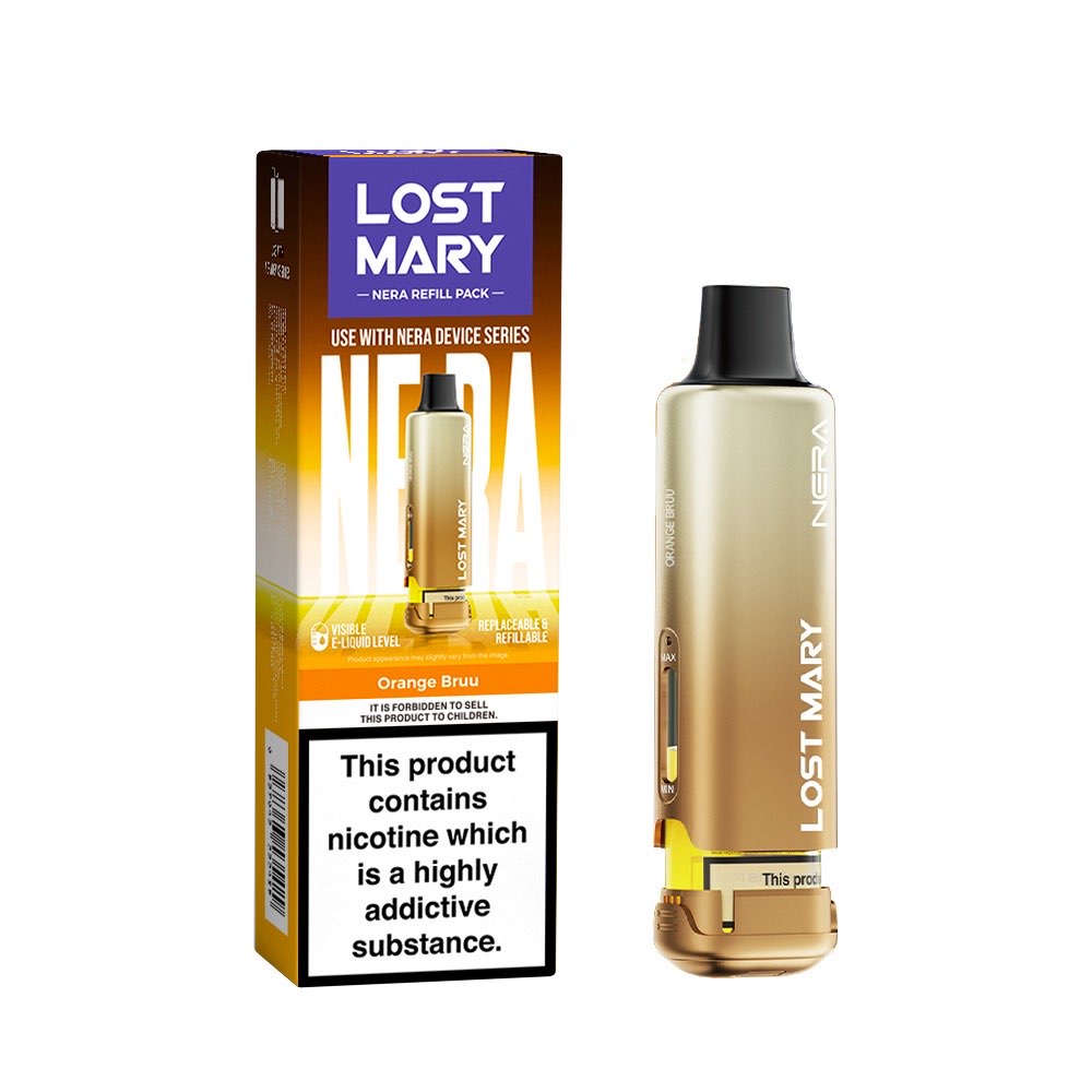 ORANGE BRUU - LOST MARY NERA 15K REPLACEMENT PREFILLED POD