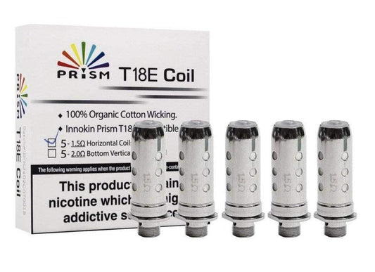 INNOKIN ENDURA T18E | T18 REPLACEMENT COILS - PACK OF 5 - Vapeslough