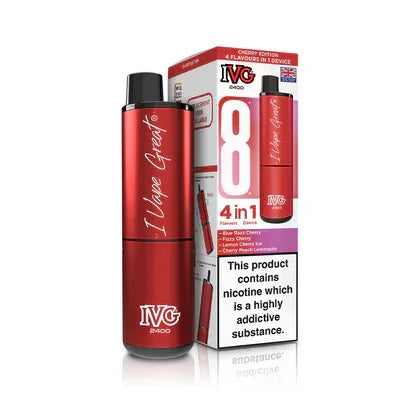 IVG 2400 4 In 1 Starter Kit Cherry Edition - Vapeslough