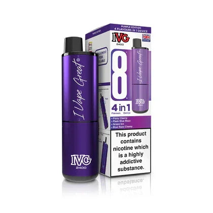 IVG 2400 4 In 1 Starter Kit Purple Edition - Vapeslough