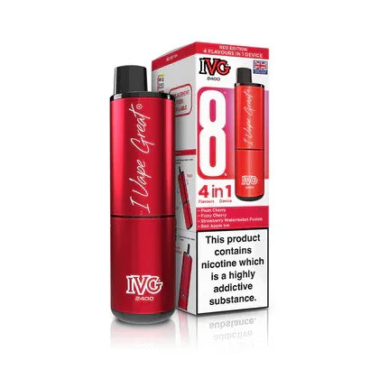 IVG 2400 4 In 1 Starter Kit Red Edition - Vapeslough