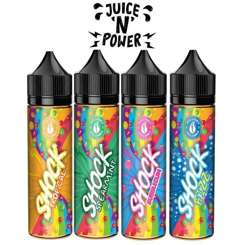 JUICE N POWER 50ML SHORT FILLS E-LIQUID - Vapeslough