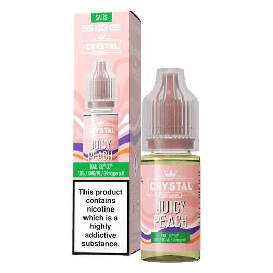 JUICY PEACH 10ML NIC SALT E-LIQUID BY SKE CRYSTAL ORIGINAL - Vapeslough